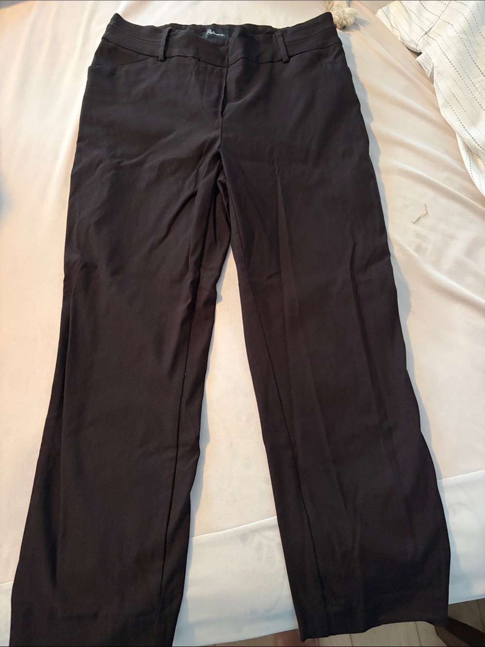 Remans Black Straight-Leg Dress Pants- size 8